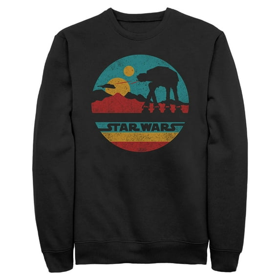 Mens Star Wars AT-AT Retro Circle Sweatshirt