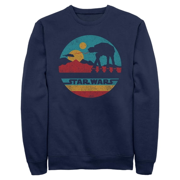 Mens Star Wars AT-AT Retro Circle Sweatshirt