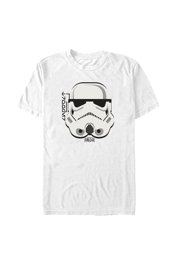 Mens Star Wars: Andor Stormtrooper Helmet Portrait T Shirt