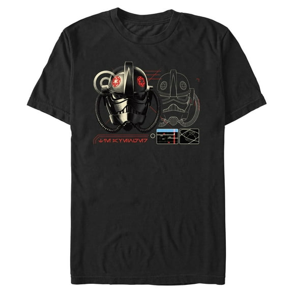 Mens Star Wars: Andor TIE Fighter Pilot Helmet T Shirt