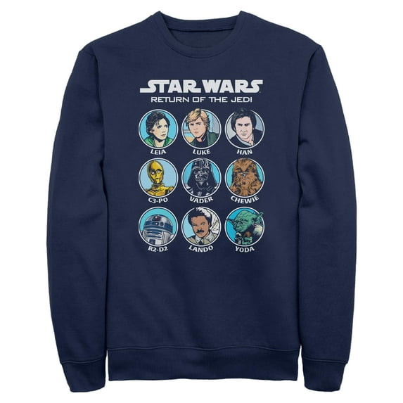 Mens Star Wars Cartoon Portraits Sweatshirt