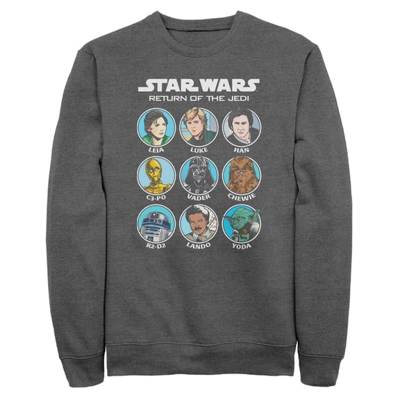 Mens Star Wars Cartoon Portraits Sweatshirt