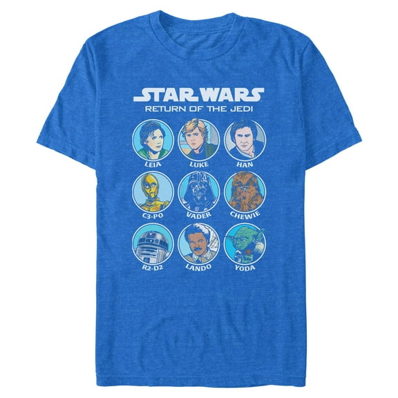 Mens Star Wars Cartoon Portraits T Shirt