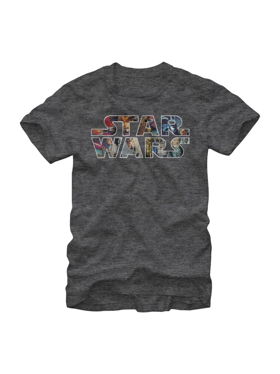 Mens Star Wars Classic Poster Logo T-Shirt