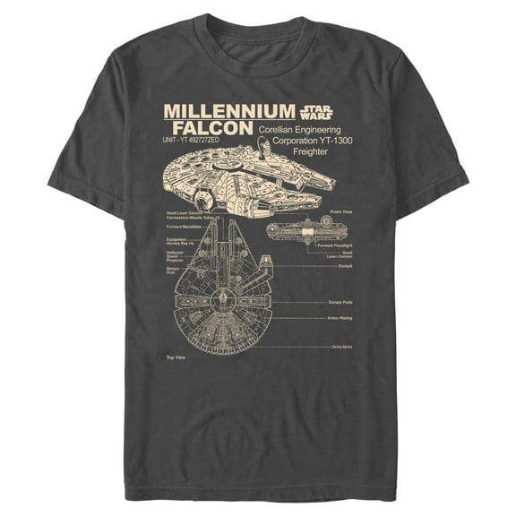 Mens Star Wars Corellian Freighter T Shirt