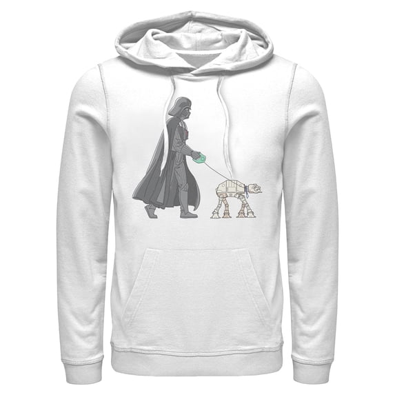 Mens Star Wars Darth Vader AT-AT Walking the Dog Lightweight Hoodie