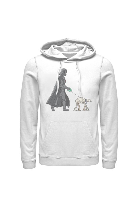 Mens Star Wars Darth Vader AT-AT Walking the Dog Lightweight Hoodie