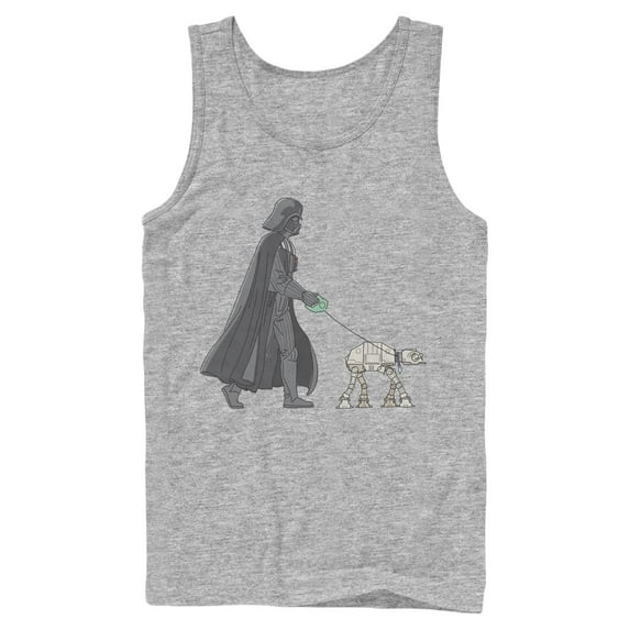 Mens Star Wars Darth Vader AT-AT Walking the Dog Tank Top