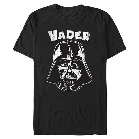 Mens Star Wars Distressed Vader Helmet T Shirt