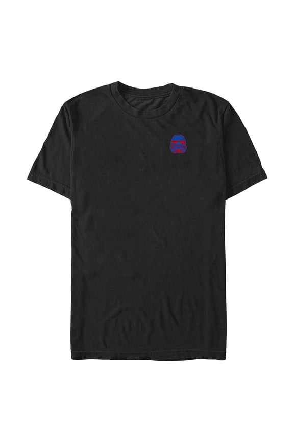 Mens Star Wars Embroidered Bicolor Stormtrooper Helmet T Shirt