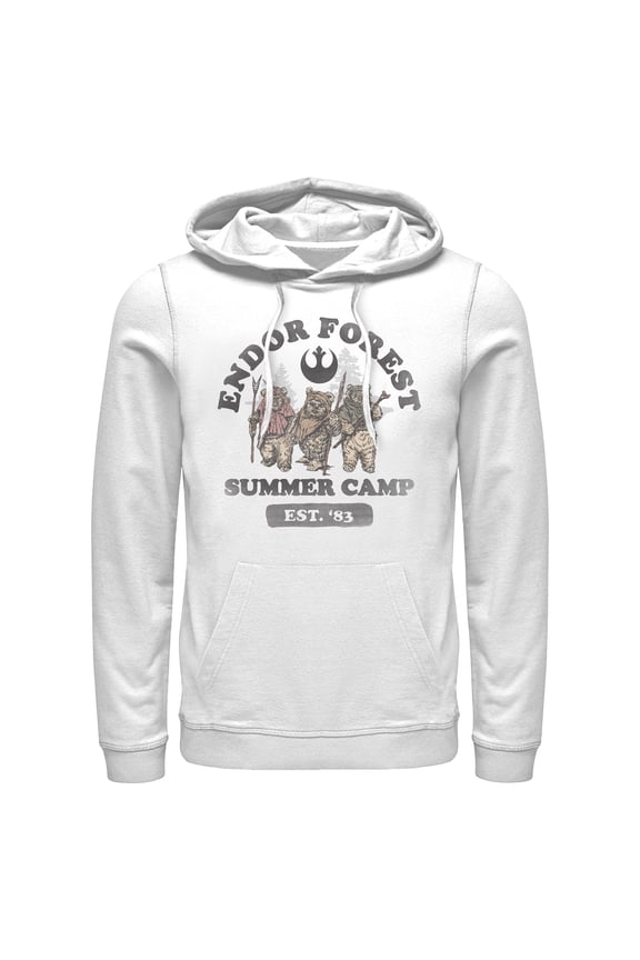 Mens Star Wars Forest of Endor Summer Camp '83 Lightweight Hoodie