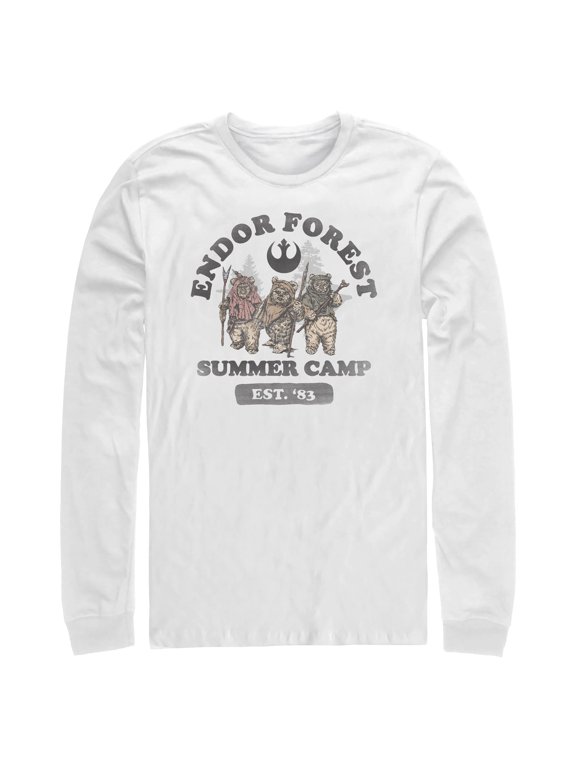 Mens Star Wars Forest of Endor Summer Camp '83 Long Sleeve Shirt