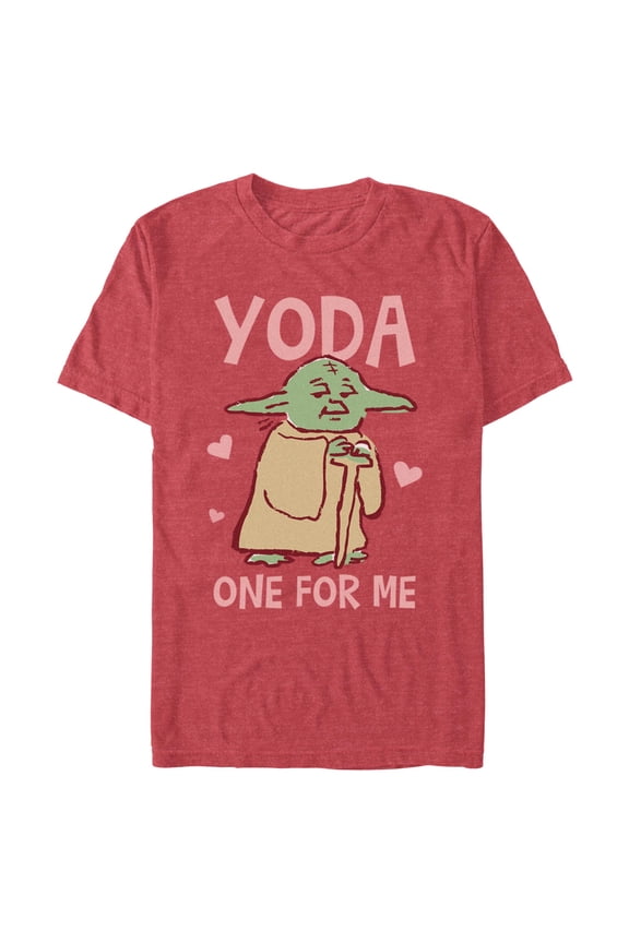 Mens Star Wars Funny Yoda One for Me T Shirt