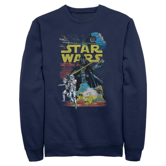 Mens Star Wars Galactic Comic Cover Sweatshirt