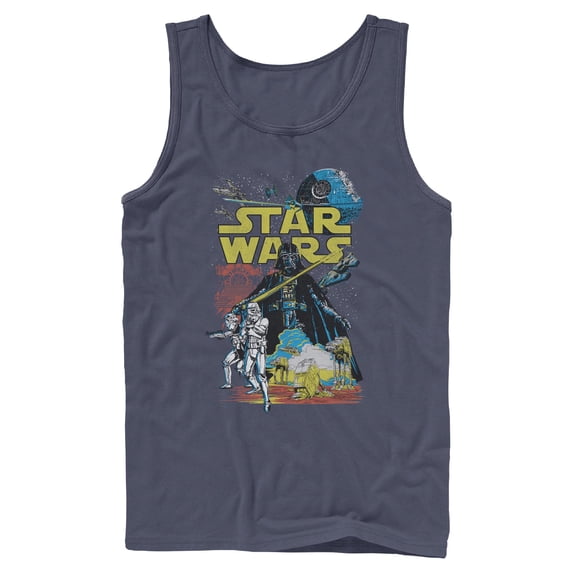 Mens Star Wars Galactic Comic Cover Tank Top