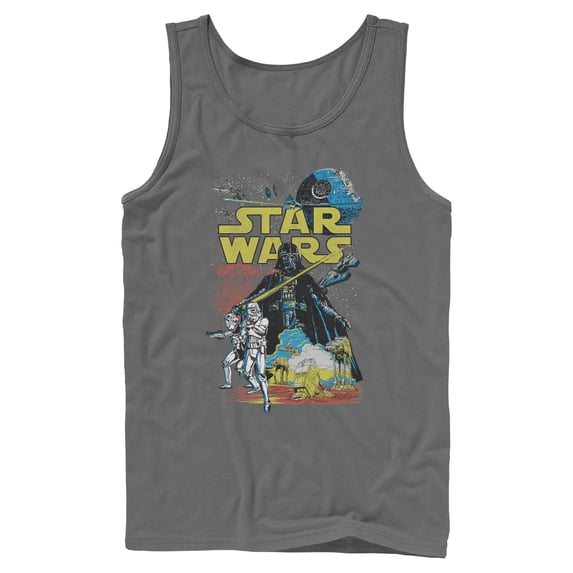 Mens Star Wars Galactic Comic Cover Tank Top