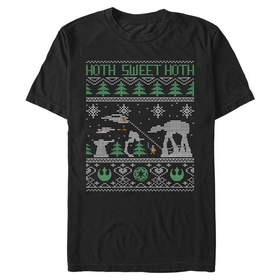 Mens Star Wars Hoth Sweet Hoth Christmas Pattern T Shirt