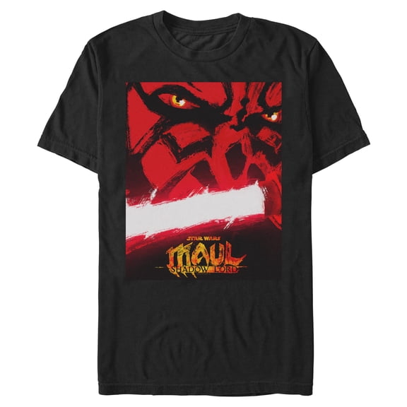 Mens Star Wars: Maul – Shadow Lord Sith Lord Classic Poster T Shirt