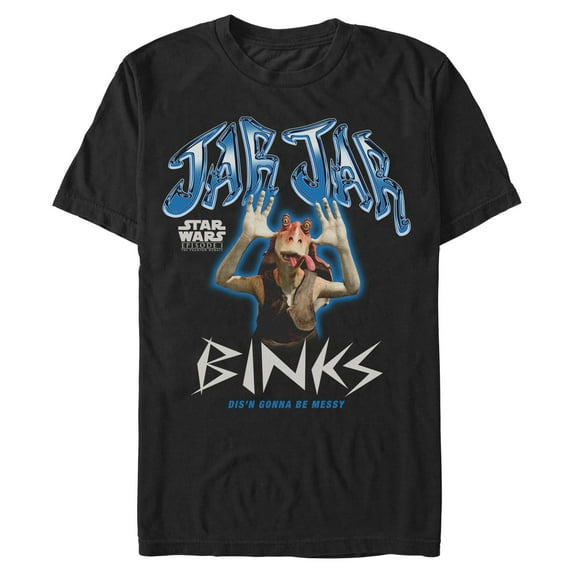 Mens Star Wars Messy Jar Jar T Shirt