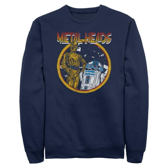 Mens Star Wars Metal Head Rock Droids Sweatshirt