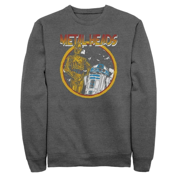 Mens Star Wars Metal Head Rock Droids Sweatshirt