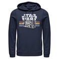thumbnail image 1 of Mens Star Wars Millennium Falcon 77' Vintage Stripes Lightweight Hoodie, 1 of 4