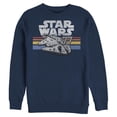 thumbnail image 1 of Mens Star Wars Millennium Falcon 77' Vintage Stripes Sweatshirt, 1 of 4