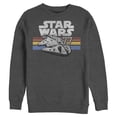 thumbnail image 1 of Mens Star Wars Millennium Falcon 77' Vintage Stripes Sweatshirt, 1 of 4