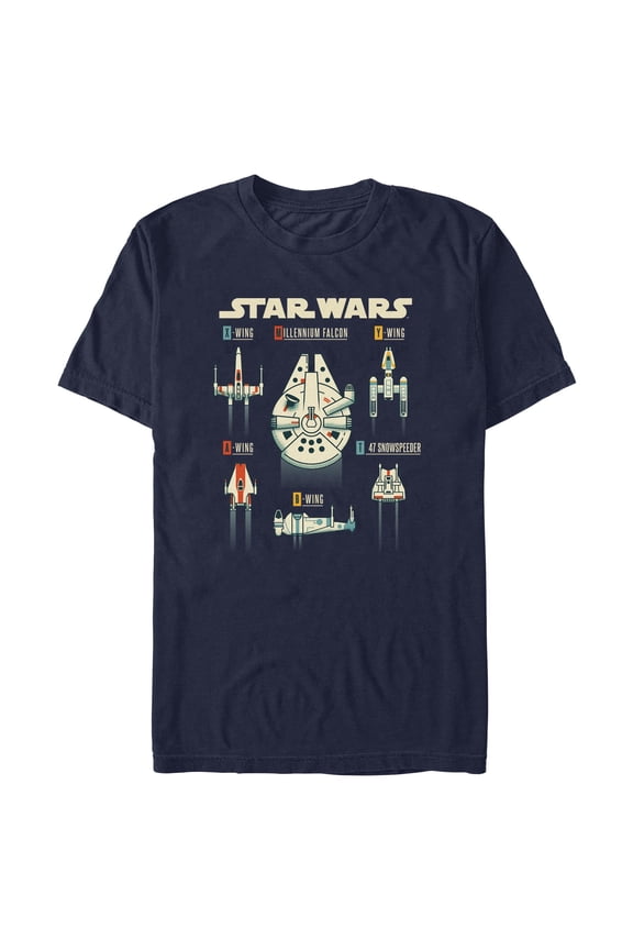 Mens Star Wars Rebel Alliance Starfighters T Shirt