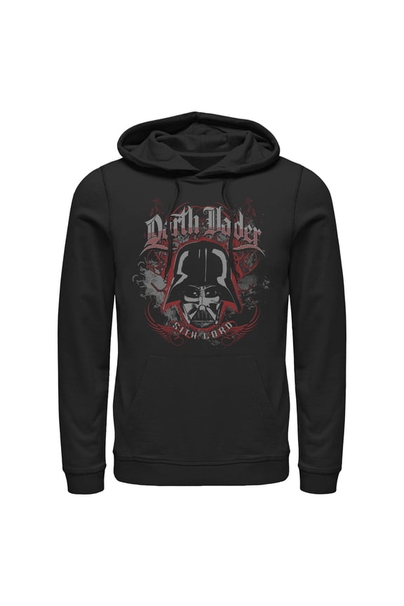 Mens Star Wars Sith Lord Darth Vader Face Lightweight Hoodie