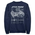 thumbnail image 1 of Mens Star Wars TIE Fighter Schematic Sweatshirt, 1 of 4