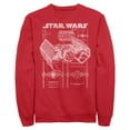 thumbnail image 1 of Mens Star Wars TIE Fighter Schematic Sweatshirt, 1 of 4