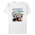 thumbnail image 1 of Mens Star Wars: The Mandalorian The Dadalorian Number One Galaxy T Shirt, 1 of 5