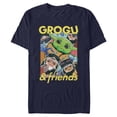 thumbnail image 1 of Mens Star Wars: The Mandalorian and Grogu The Child And Friends Collage T Shirt, 1 of 5