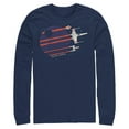 thumbnail image 1 of Mens Star Wars X-wing Starfighter Flyby Long Sleeve Shirt, 1 of 4