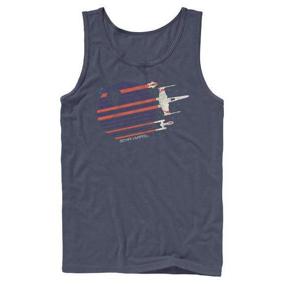 Mens Star Wars X-wing Starfighter Flyby Tank Top