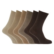 Indigo Soul Men's 100% Cotton Diabetic Non-Elastic Big Foot Socks – Gentle Grip, UK 11-14, 12 Pairs, Made In UK