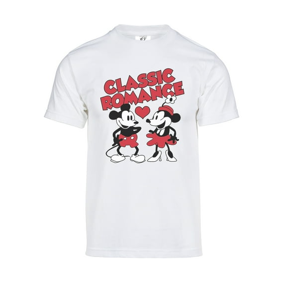 Mens Steamboat Willie T-Shirt - Vintage Classic Romance Cartoon Shirt, White 2XL