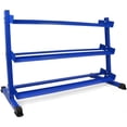 thumbnail image 1 of WF Athletic Supply Heavy-Duty Dumbbell Rack Stand, Weight Rack for Home Gym, Weight Holder, Available Sizes for Storage 5-75LB Dumbbell Pairs, Blue, RACK ONLY, 1 of 9