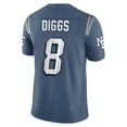 thumbnail image 1 of Mens Stefon Storm Blue Personalized Throwback Stitched Diggs Jersey T Shirt, 1 of 2