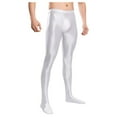 thumbnail image 1 of Mens Stirrup Leggings Tights High Waist Sports Pants - Hiking Running Gym Yoga Workout Pants, Nylon Spandex, M-XXL Sizes, 1 of 5