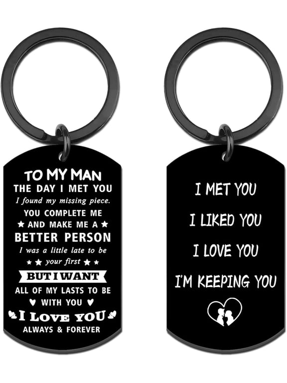 Mens Stocking Stuffers 2026 Sweetest Day Gifts for Him Husband Boyfriend Keychain I Love You Keychain for Boyfriends Romantic Gift for Men Anniversary Birthday Gift for Him Boyfriend Christmas Gifts