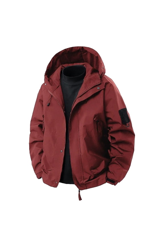 Mens Stormtrooper Jacket Windproof Rainproof Sweat Jackets Open-Front Full-Zip Athletic Stretch Blazer Wind Resistant Windbreaker Sweater Jacket Hoodies withMutil Pockets