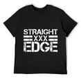 thumbnail image 1 of Mens Straight Edge T-Shirt - XXX Vegan Drug Free Shirt T-Shirt Black S, 1 of 5