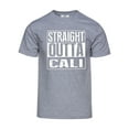 thumbnail image 1 of Mens Straight Outta Cali Short-Sleeve T-Shirt - Heather Grey - X-Large, 1 of 1