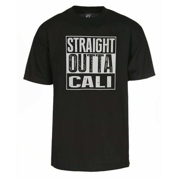 Mens Straight Outta Cali T-Shirt - California West Coast , Black X-Large