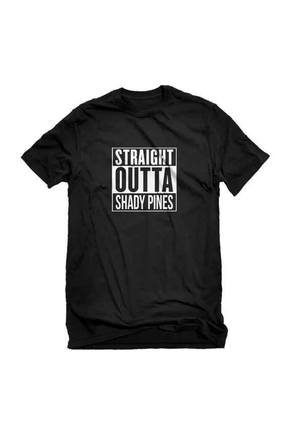 Mens Straight Outta Shady Pines Short Sleeve T-shirt #3350