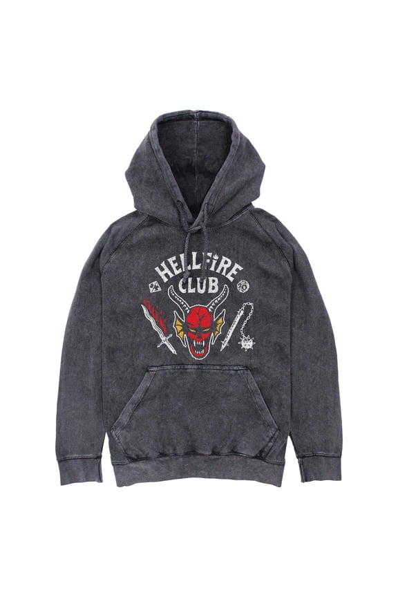 Mens Stranger Things Hellfire Club Costume Lightweight Hoodie