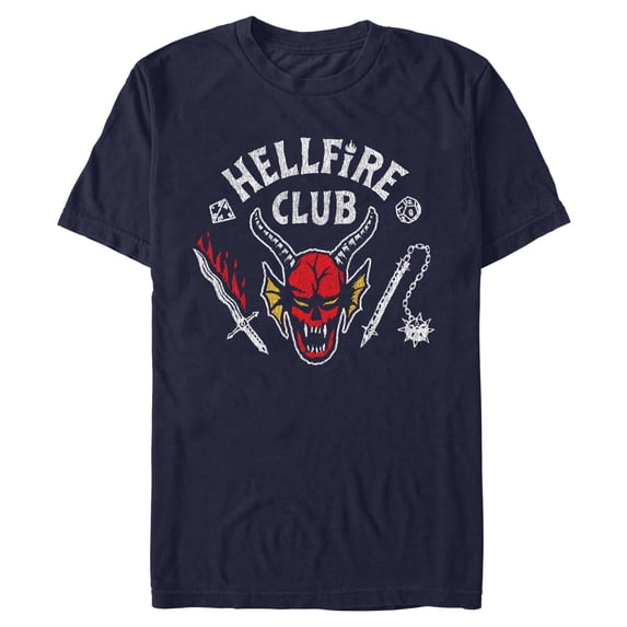 Mens Stranger Things Hellfire Club Costume T Shirt
