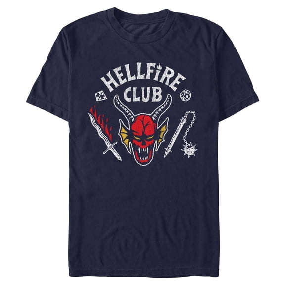 Mens Stranger Things Hellfire Club Costume T Shirt